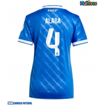 Camisa de Futebol Real Madrid David Alaba #4 Equipamento Alternativo Mulheres 2025-26 Manga Curta